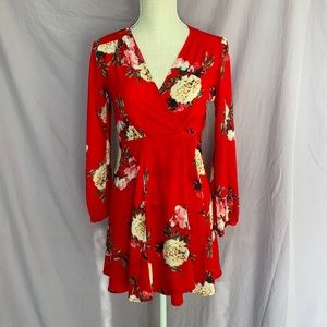Floral Wrap dress